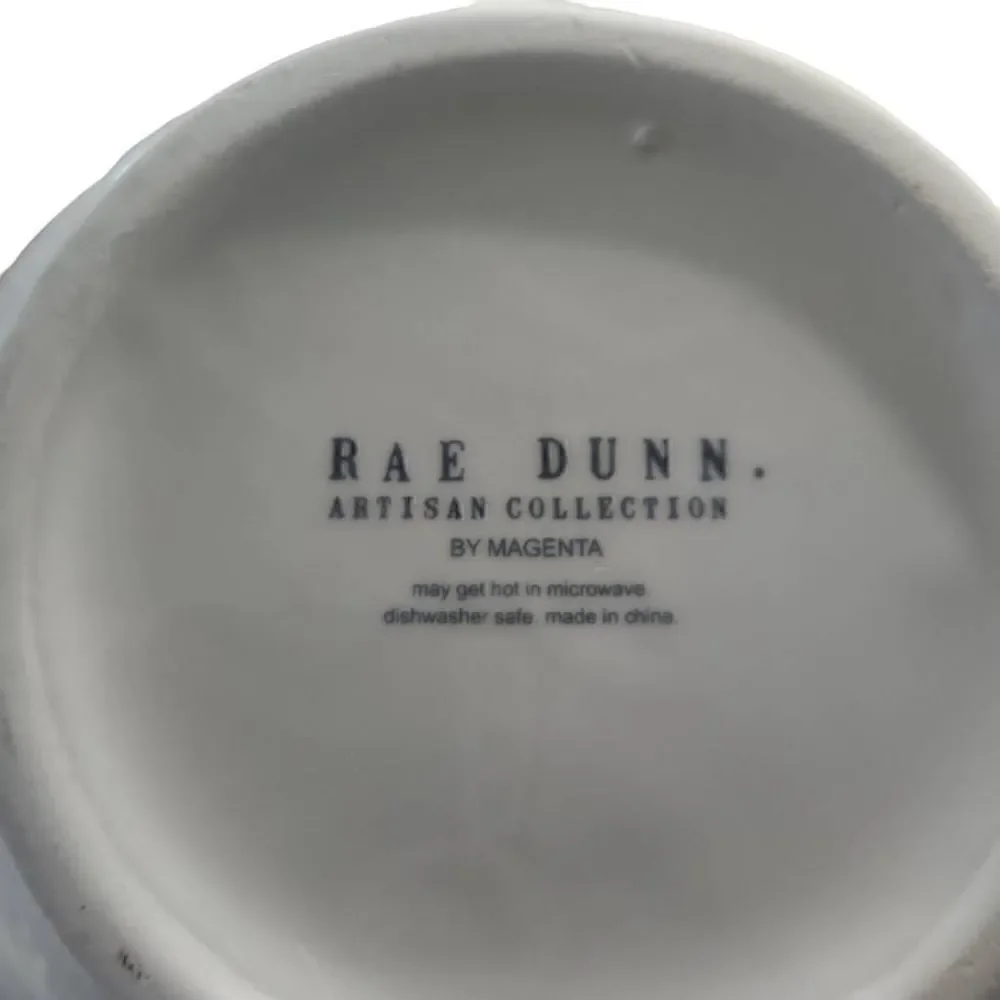 Rae Dunn Artisan Collection White Black Tea Pot